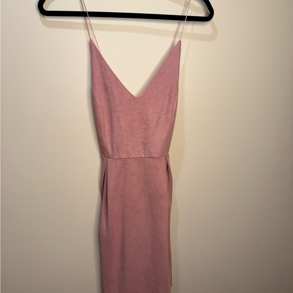 Elegant Pink Sleeveless Dress
